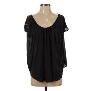 Free People Beaded Tunic, Black/Navy Blue XS